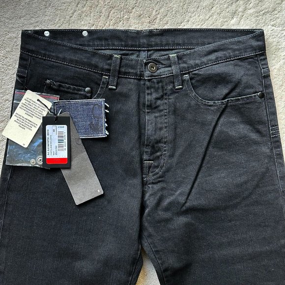 Made in Italy PATRIZIA PEPE Black STRETCH COTTON Slim JEANS Size 48 EUR | 32 US - Picture 3 of 10